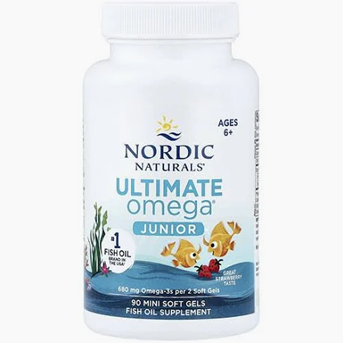 Nordic Naturals Ultimate Omega Fish Oil Junior 680mg 90 Count (BBE: 2029-05-31)