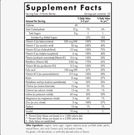 Nordic Berries Multivitamin – 200 Gummy Berries