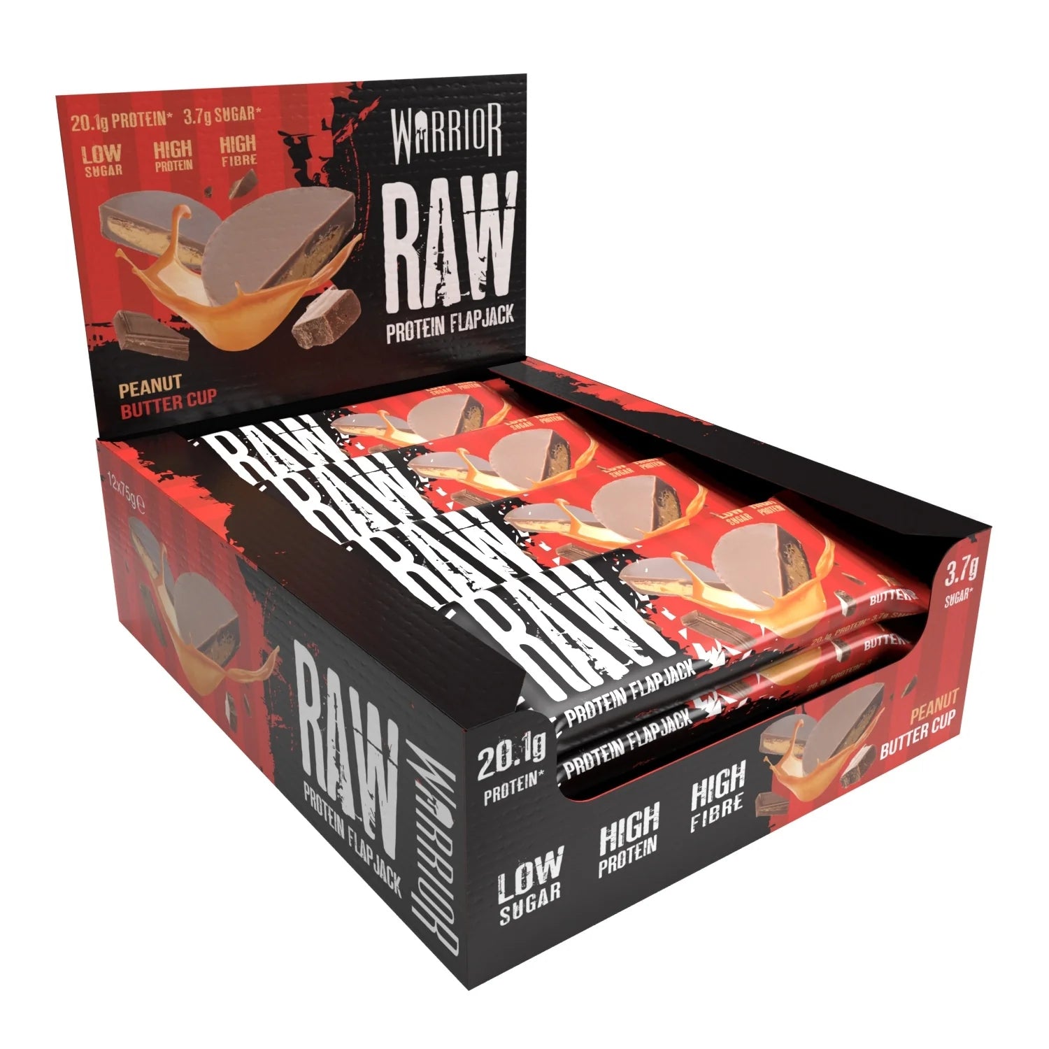 Warrior RAW Protein Bar - 12 x 75g Bars