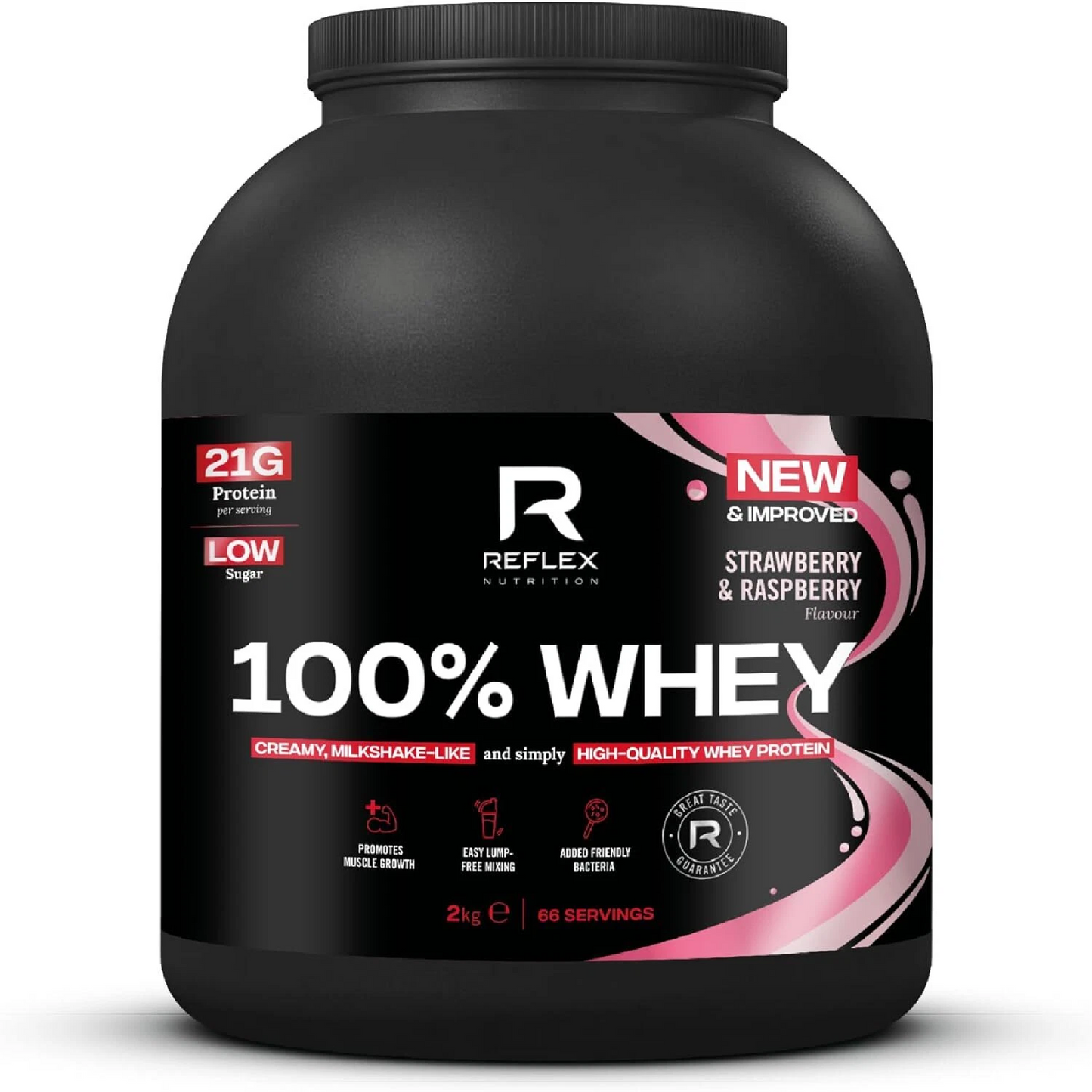 Reflex Nutrition 100% Whey Protein Powder 2KG (BBE: 2028-06-30)
