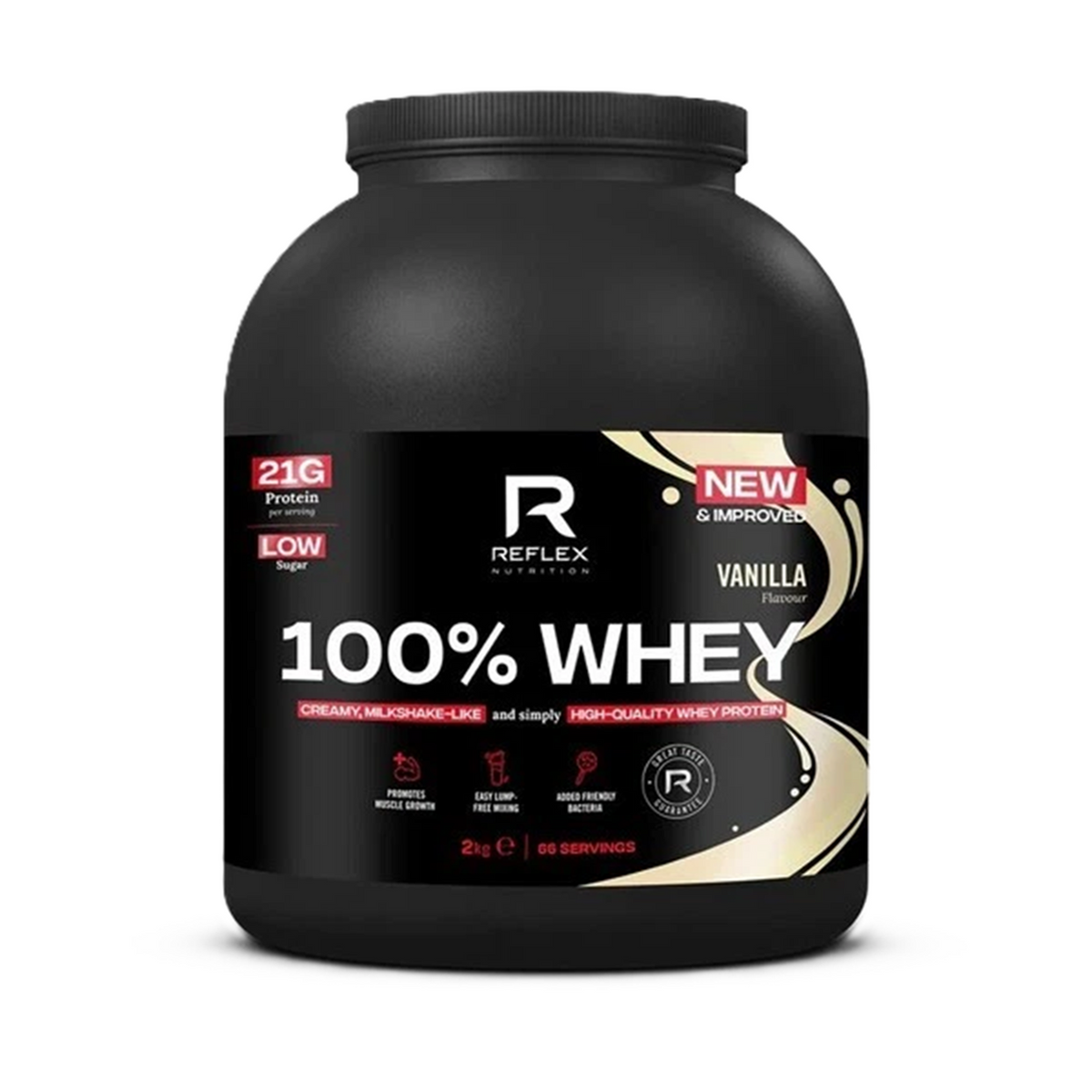 Reflex Nutrition 100% Whey Protein Powder 2KG (BBE: 2028-06-30)