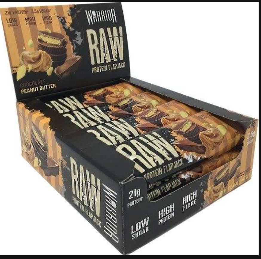Warrior Raw Protein Flapjack – 12 Bars