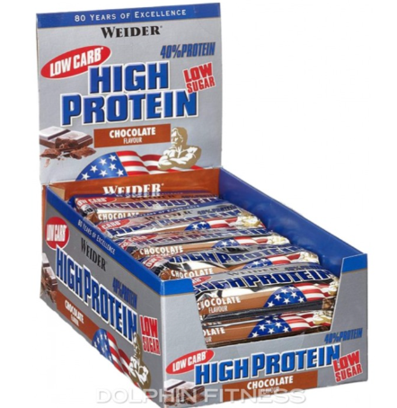 40% Low Carb High Protein Bars 24 x 50g