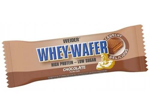 Weider Whey-Wafer Protein Snack Bars – 12 x 35g | High‑Protein Post‑Workout Snack | Low Sugar